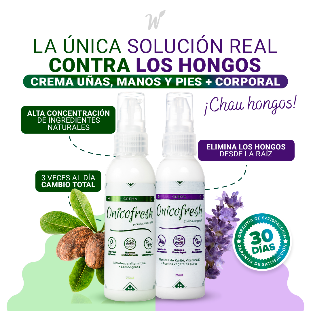 Kit Antihongos Crema Manos y Pies + Crema Corporal 75 ml c/u
