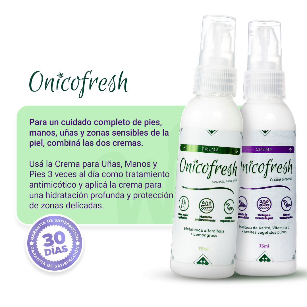 Kit Antihongos Crema Manos y Pies + Crema Corporal 75 ml c/u