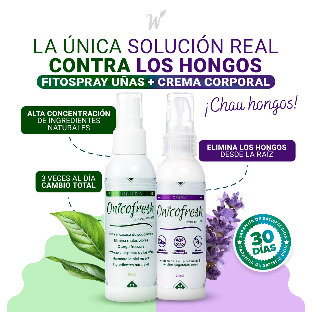 Kit ANTIHONGOS UÑAS, CUERPO y ZONAS SENSIBLES: Fitospray + Crema 75 ml c/u