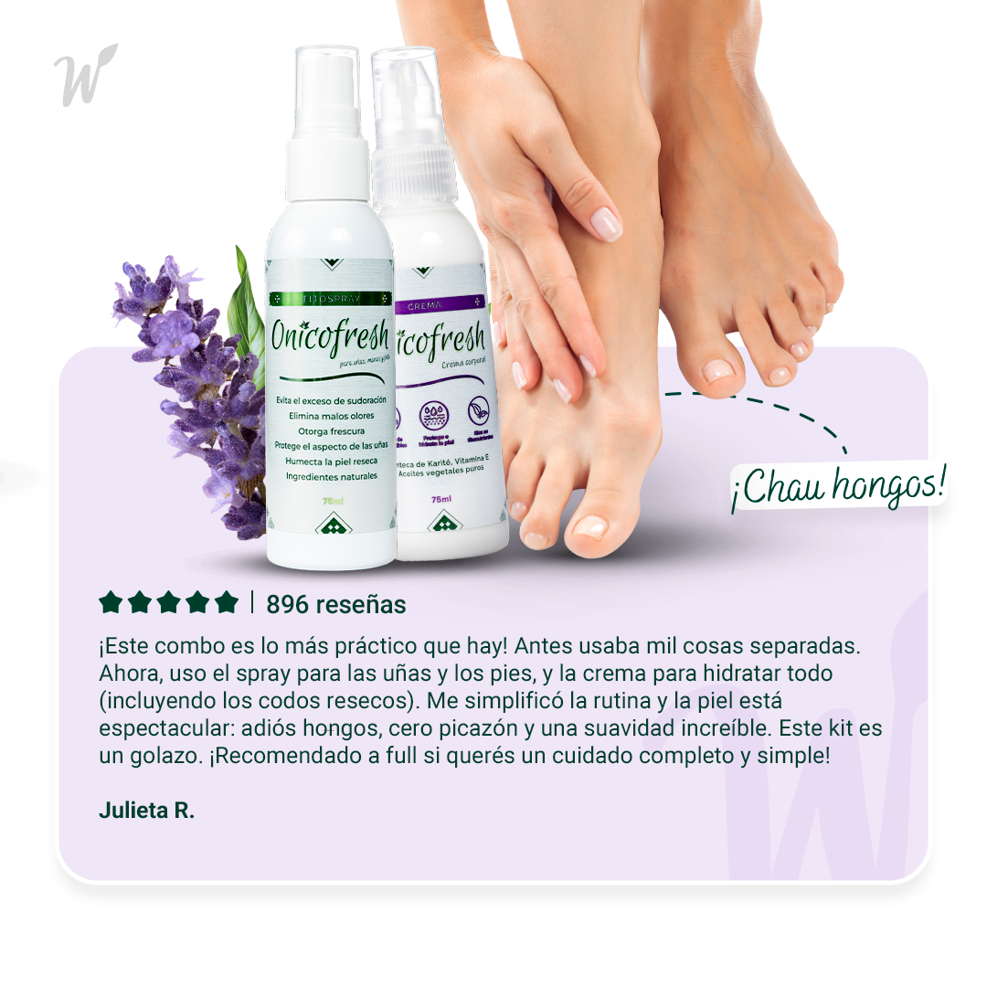 Kit Antihongos Fitospray Uñas + Crema Corporal 75 ml c/u