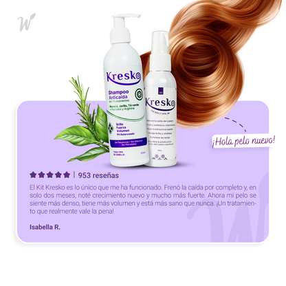 Kit CAPILAR ANTICAÍDA Shampoo 300 ml + Loción 75ml