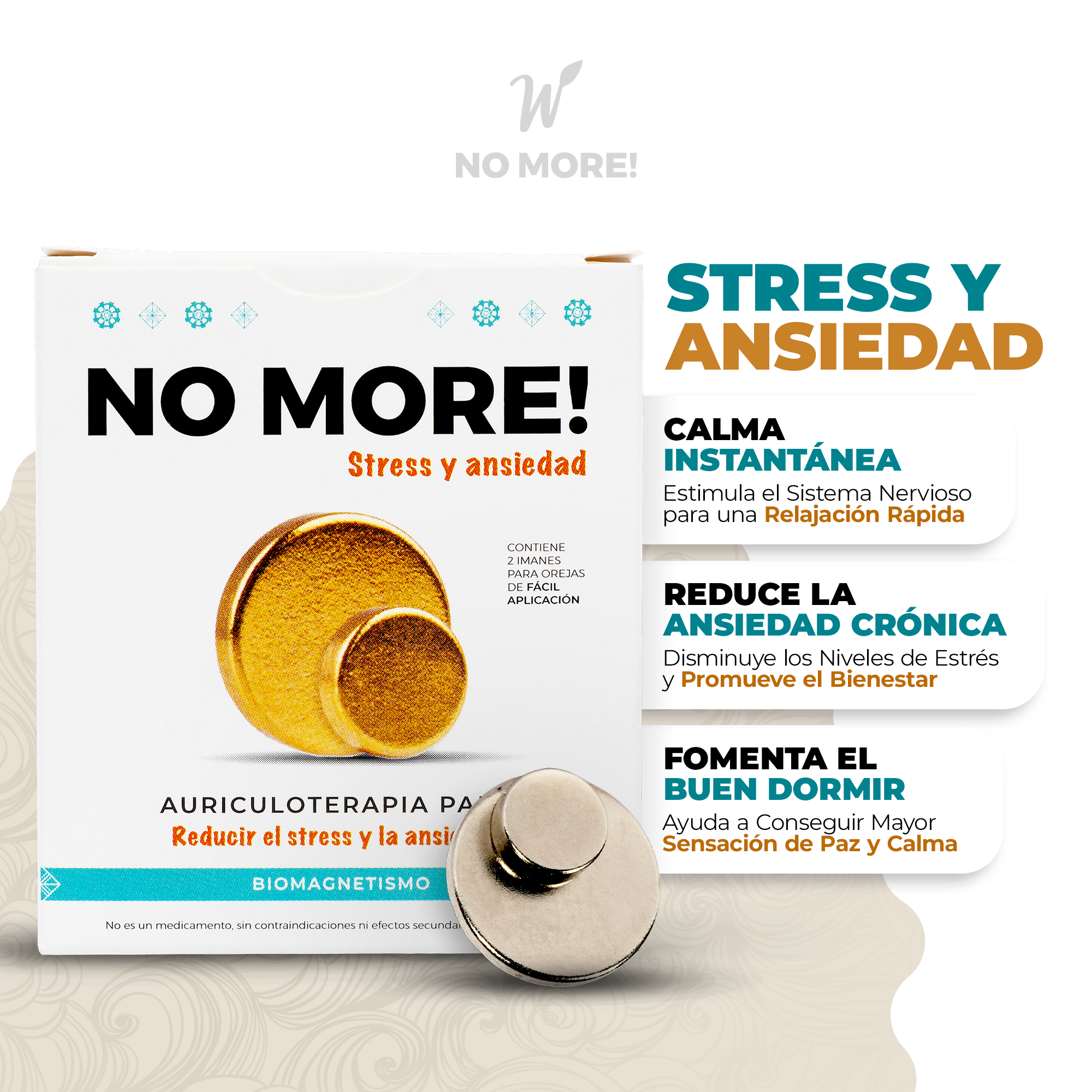 Par de Bioimanes ANTI STRESS AURÍCULOTERAPIA REGALO
