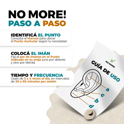 Par de Bioimanes AURÍCULOTERAPIA MAGNÉTICA REGALO