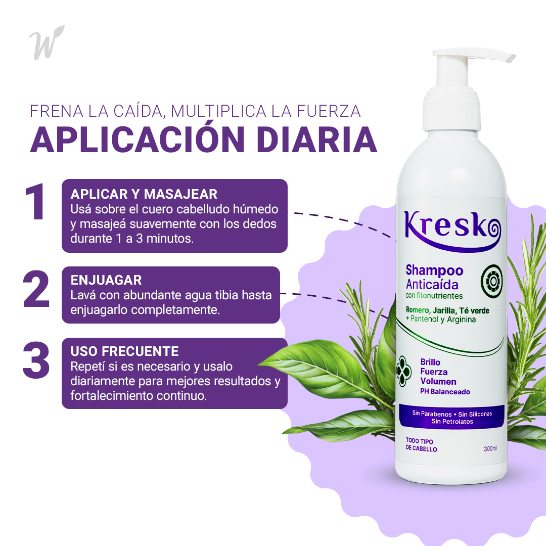 Shampoo ANTICAÍDA 300 ml